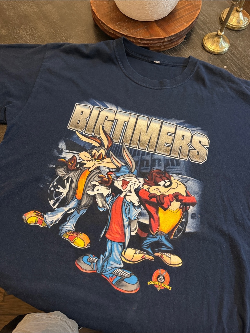 Big Timers Looney Tunes Graphic Tee - Navy, 2003 Looney Tunes vintage